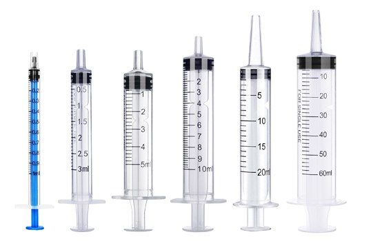 Foosi syringes without needle from 1 mL to 60 mL